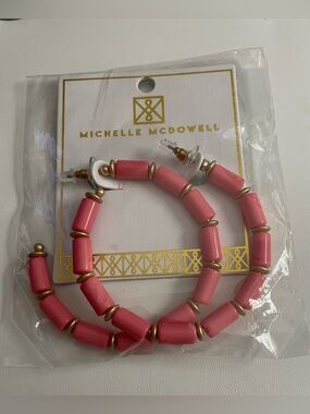 Michelle Mcdowell Cara Pink Earrings-New